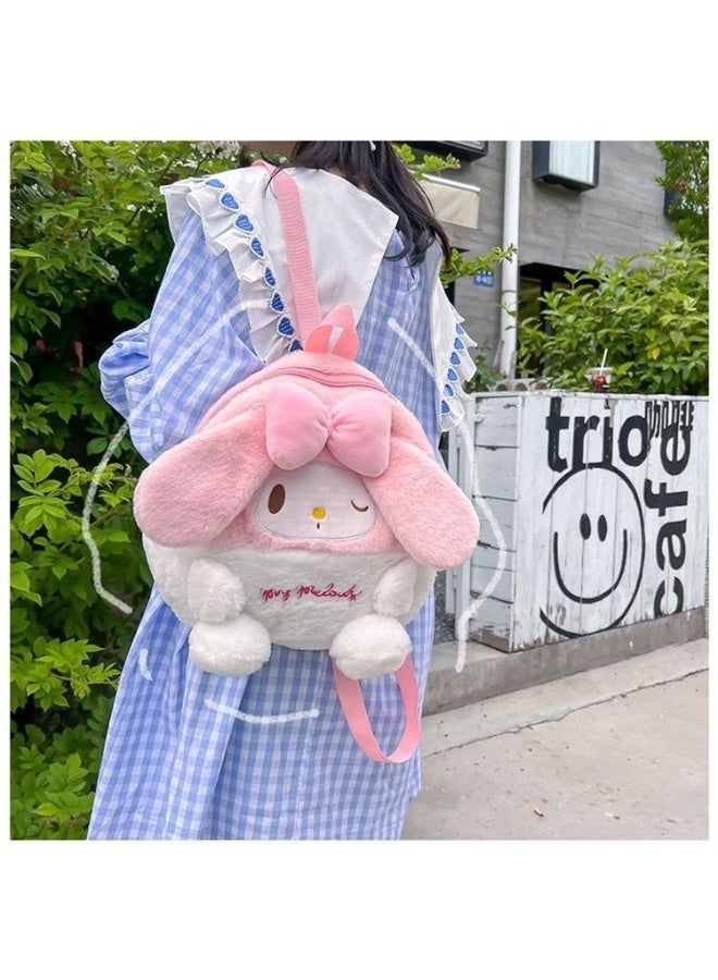 Cute Plush Cartoon Backpack for Girls and Women, Lightweight and Soft Design, Ideal for Daily Use, School and Outings - Image 2